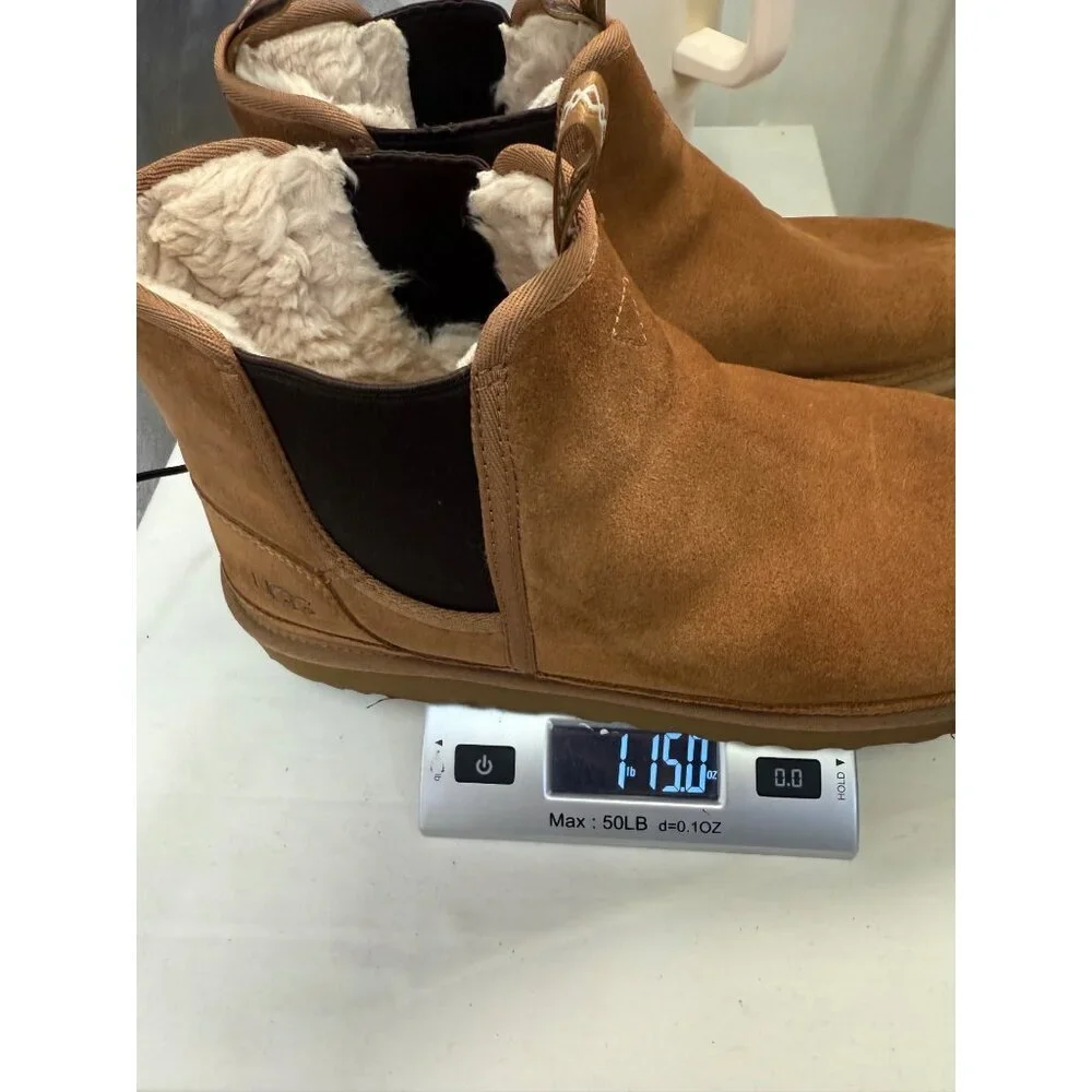 Ugg Australia Men's 12 Neumel Chelsea Chukka Pull up Boots 1121644 Chestnut